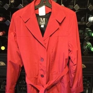 🆕All weather coat dark red
